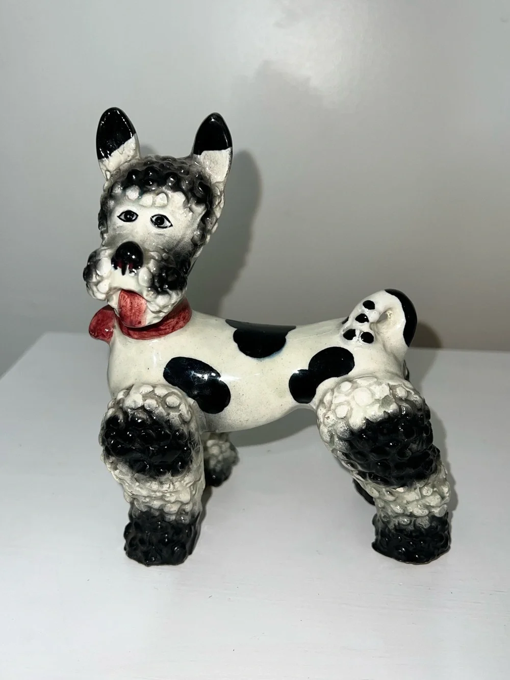 Staffordshire dog ceramic figurine made in Italy
